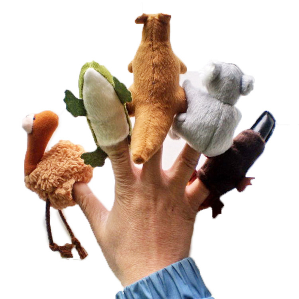 5pcs Koala Platypus Australian Animal Finger Puppets Peluche Doll Jouet  interactif