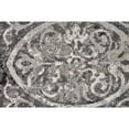 thumbnail image 2 of 8' Gray Ivory And Taupe Abstract Stain Resistant Runner Rug, 2 of 8