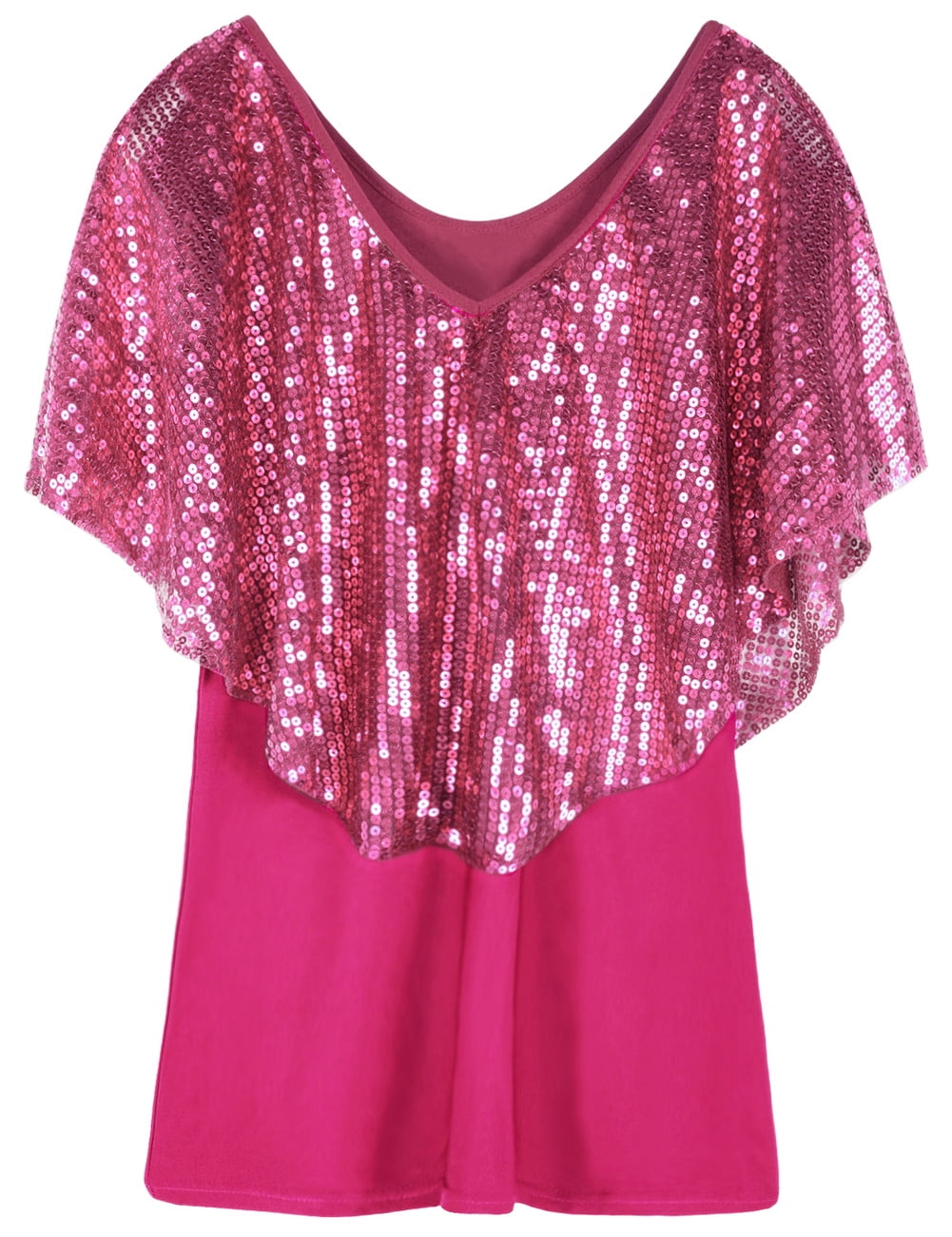 GIRLS PINK SPARKLY SEQUIN BUTTERFLY LOGO PARTY SOFT KNIT JUMPER TUNIC DRESS TOP 