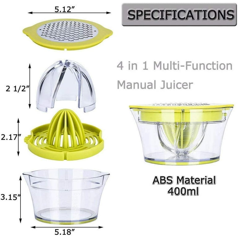  Mueller Citrus Lemon Orange Juicer, Hand Squeezer Rotation  Press, Manual Juicer with Easy Pour Spout, European Made, Dishwasher Safe,  Mocha: Home & Kitchen