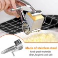 thumbnail image 4 of 5 in 1 Stainless Steel Cheese Slicer Shredder 4 Manual Rotary Cheese Grater Multifunctional Grater Butter Cutter Kitchen Gadgets, 4 of 5