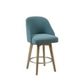 thumbnail image 2 of Madison Park Transitional Pearce Pearce Swivel Counter Stool in Blue MP104-1146, 2 of 3