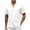 White, variant on Dianli Shirts for Men Button Down Solid Loose Fit Blouse Tops V-Neck Short Sleeve T Shirts for Man Simple Beach Preppy Style Shirts for Office Casual Green XXL