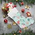 thumbnail image 6 of SKYSONIC Cow Print Christmas Stocking Personalized Large Candy Stocking Hanging Gift Xmas Stockings Decoration for Family Holiday Party Ornaments Decor Fireplace, 6 of 7