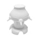 thumbnail image 1 of Tazón de leche para mascotas Dispositivo de alimentación de leche para mascotas Biberón para mascotas Estación de lactancia Leche Base hueca blanca, 1 of 9