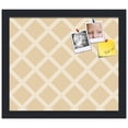 thumbnail image 2 of PinPix 14x12 Custom Cork Bulletin Board Diamond Modern Pattern Beige Poster Board Has a Fabric Style Canvas Finish, Framed in Diamond Modern Pattern Beige, by ArtToFrames (PinPix-1800), 2 of 5