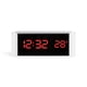thumbnail image 1 of Reloj Despertador LED, TermóMetro, Reloj De Pared Digital Con Segundos Para Personas Mayores, Adultos Con SueñO Profundo, Palabras En Rojo, 1 of 5