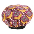 thumbnail image 2 of Sombrero de quimio para mujer Sombrero de Quimio de para Mujer, Gorro de Dormir Nocturno, Gorro de Peluquería, Turbante - Hojas, se describe B-Hojas Magideal Sombrero de quimio para mujer, 2 of 7