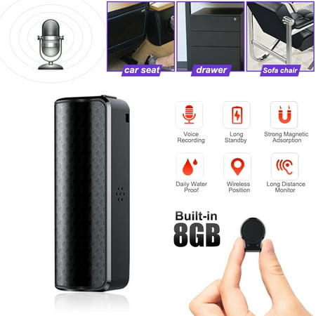 Compumatic Time Recorders - JNN Q70 8GB Super Long Standby Time Recording Pen Digital Voice Recorder Professional Mini HD Noise Reduction Wall Listener Waterproof Magnetic Adsorption Automatic Encryption Protection