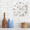 thumbnail image 2 of 7.78" Gold Analog Square Wall Clock Sweet Rabbit, 2 of 5