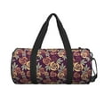 thumbnail image 2 of XMXT Unisex Large Sports Tote Gym Bag for Women, Vintage Rose Botanical Texture Weekenders Bags Travel Bag, 2 of 8