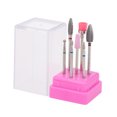 thumbnail image 1 of Juego de fresas para manicura eléctrica, 7 piezas en estuche portátil, ideal para uñas naturales y postizas - TZ-02, 1 of 6