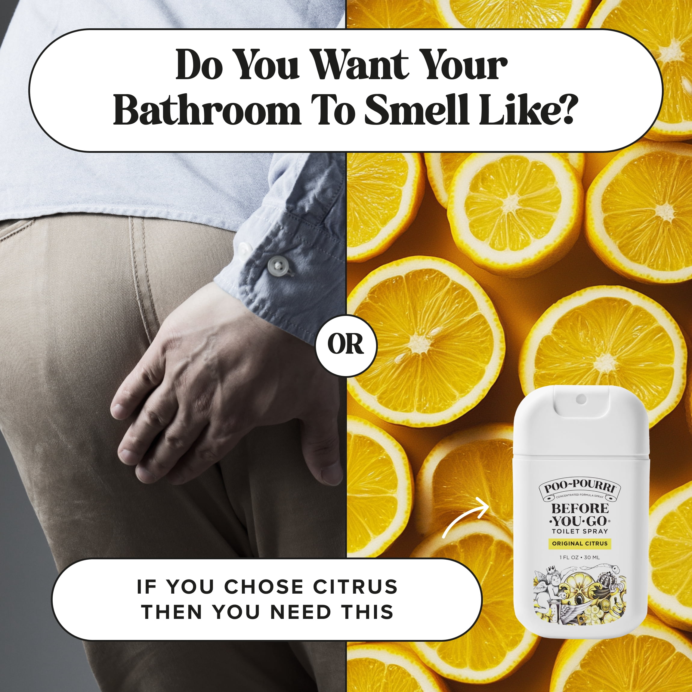 Poo-Pourri, Toilet Spray, Original Citrus 30ml 2pk, Pocket