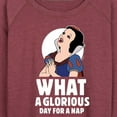 thumbnail image 3 of Disney Princess - Snow White Nap - Women's Lightweight French Terry Long Sleeve Shirt, 3 of 5