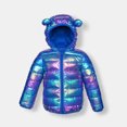 thumbnail image 5 of CECORC Baby/Toddler Winter Puffer Jacket Baby Winter Solid Hooded Coat Long Sleeve 3T,Bright Blue, 5 of 5
