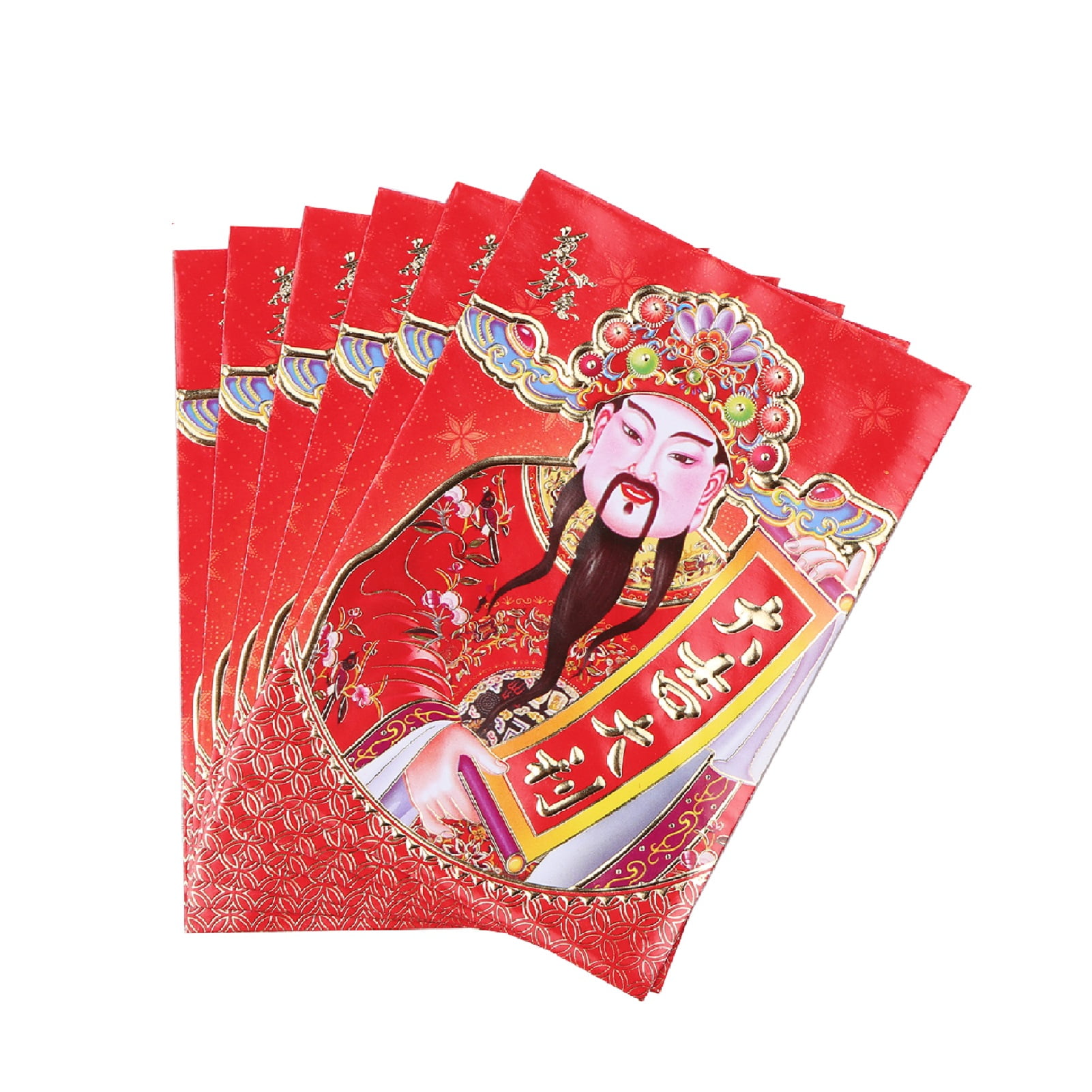 Htovila 21 Chinese New Year Red Envelope Chinese Zodiac Year Of The Ox Cartoon Image Spring Festival Red Packet Lucky Money Envelopes Hong Bao Pack Of 6 Walmart Com