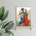 thumbnail image 4 of Cuadros Decorativos Cuadro pintado a mano sin marco Personaje de anime Pintura por número (W237) Tmvgtek embutido en tela, 4 of 6