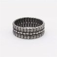 thumbnail image 3 of HOOUN Vintage 10MM Dragon Scale Snake Scale Skin Ring Stainless Steel Men's Biker Ring-12, 3 of 5