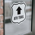 thumbnail image 4 of ATV Trail Up (2 Pack) 4 inch X 4 inch Shield Shaped Heavy Duty 3.2 mil Vinyl Decals Weather Resistant Made in the USA, 4 of 5