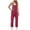Red, variant on Jumpsuits for Women Dressy Casual Sleeveless Jumpers Loose Wide Legs Onesie Pants with Pockets, Purple, XL