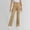 Khaki, variant on Krdevn Tween Girls Straight Pants School Unifor M Stretchy Leggings,9-10 Years