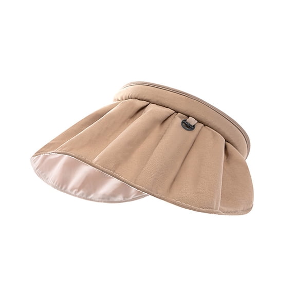 Women Hat Super Soft Wide Brim Cotton Women Anti-UV Hat Sun Visor Cap for Camping