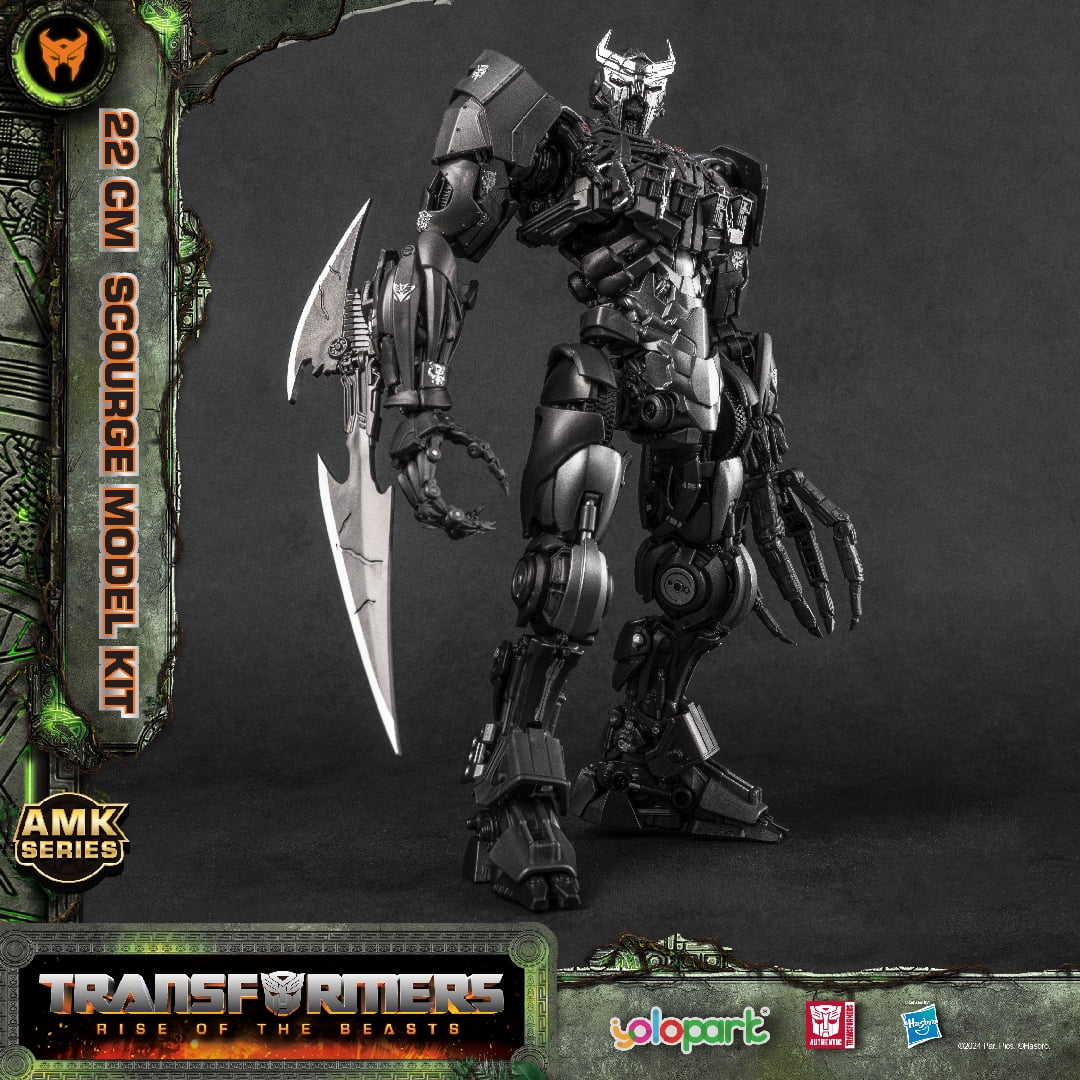 YOLOPARK Scourge Transformer Toys, Transformers Rise of The Beasts Action Figure,Highly Articulated Model Kit,Great Collection Birthday Gifts for Ages 8+