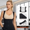 thumbnail image 4 of Sauna Suit for Women Waist Trainer Vest for Women Sweat Tank Top Shaper for Women with Zipper, 4 of 7