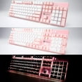 thumbnail image 5 of Merdia Mechanical Gaming Keyboard Full Size 104 Keys US Layout Wired Keyboard Brown Switch Backlit Keyboard for Gaming Accessories | Ergonomic Keyboard | USB Keyboard | Gaming Gifts, 5 of 7