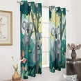 thumbnail image 2 of Cute Koala Window Curtain Panels Grommet Blackout Curtains Blackout Curtains for Living Room, 2 of 7