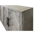thumbnail image 6 of 90" Six Door Wood TV Console Entertainment Stand Fully Assembled Gray, 6 of 9