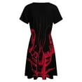 thumbnail image 5 of BE MY LOBSTER Dress Fashion Beach Short Sleeve Dresses Female Party Printed Sundress, 5 of 7