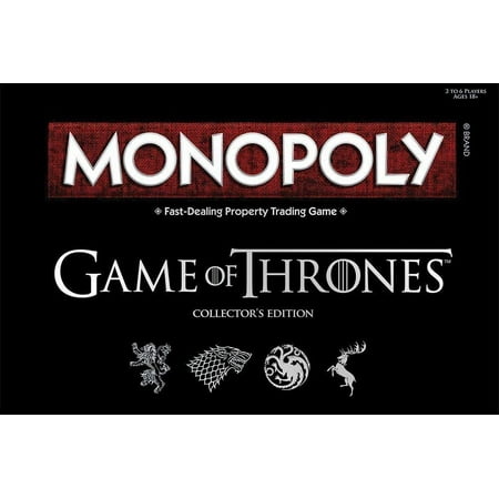 Monopoly Game of Thrones Board Game | Collectable Monopoly Game | Official Game of Thrones Merchandise | Based on The Popular TV Show on HBO Game of Thrones | Themed Monopoly Board Game