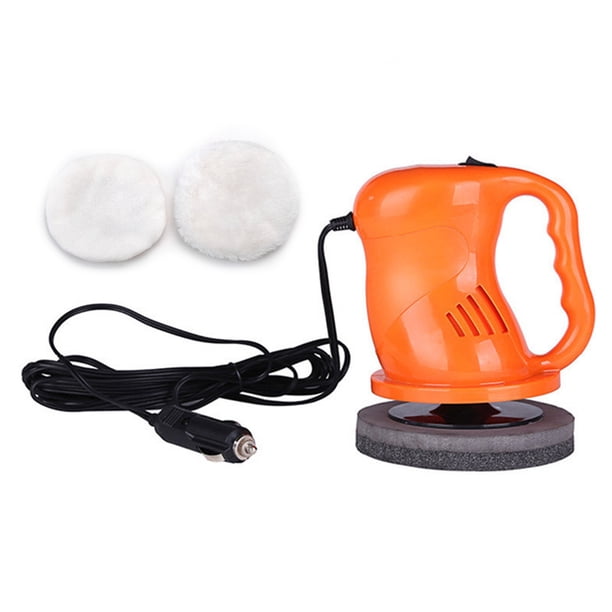 Máquina pulidora de coche eléctrica, kit de encerado pulidor de búfer con 2 almohadillas p Abanopi Máquina pulidora de coches
