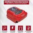 thumbnail image 2 of 100-240V Li-ion Battery Mini Compact Charger Compatible for Craftsman 20V Li-ion Battery CMCB206 CMCB205 CMCB204 CMCB202 CMCB201, 2 of 6