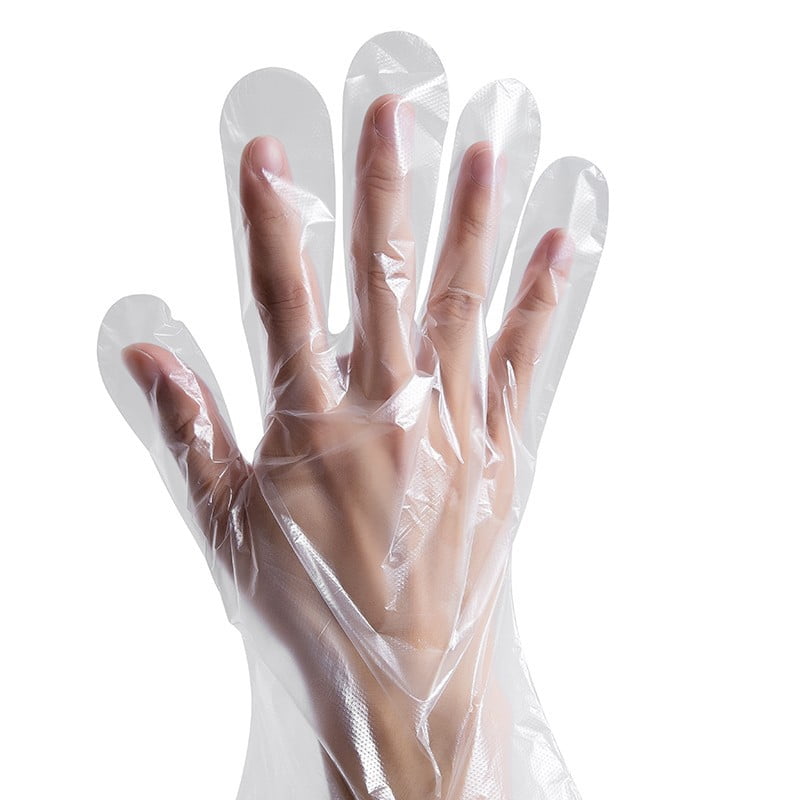 200 Guantes Desechables De Plástico Gruesos - ABS Resistentes, Ambidiestros, Para Cocina, Tinte Y Uso Doméstico