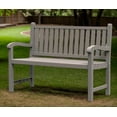 thumbnail image 3 of FICARTS Outdoor Resin 2 - Person Bench - Waterproof Slatted Design, Sturdy Frame, Comfort Seating for Garden, Backyard, Porch & Park,  Coffee, 3 of 5