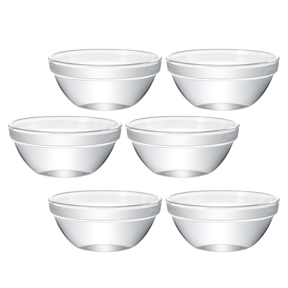 NICEXMAS Nicexmas Glass Pudding Molds Versatile Containers for Kitchen 6Pcs