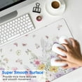 thumbnail image 4 of Long Mouse Pads for Desk,Pioneer Flower Floral Print Pattern Desk Mats on Top Of Desks, Desk Mouse Pad Extra Large with 3mm Non-Slip Base and Stitched Edge for Gaming,Office,Work,Home 31.5"x11.8", 4 of 6