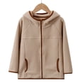 thumbnail image 2 of EnJoCho Big Kids Youth Jacket Warm Zippered Tops Cute Casual Outerwear For Teenagers Boys Girls School Daily Use Autumn Winter Coats Midweight Layer, 2 of 8