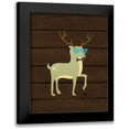 thumbnail image 1 of Robinson, Tamara 15x18 Black Modern Framed Museum Art Print Titled - Hipster Deer, 1 of 5