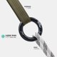 thumbnail image 4 of Anillo de Descenso Grande Negro GM CLIMBING 25kN para Escalada, Arborismo, Rescate, Slackline y Hamaca 2 Unidades, 4 of 8
