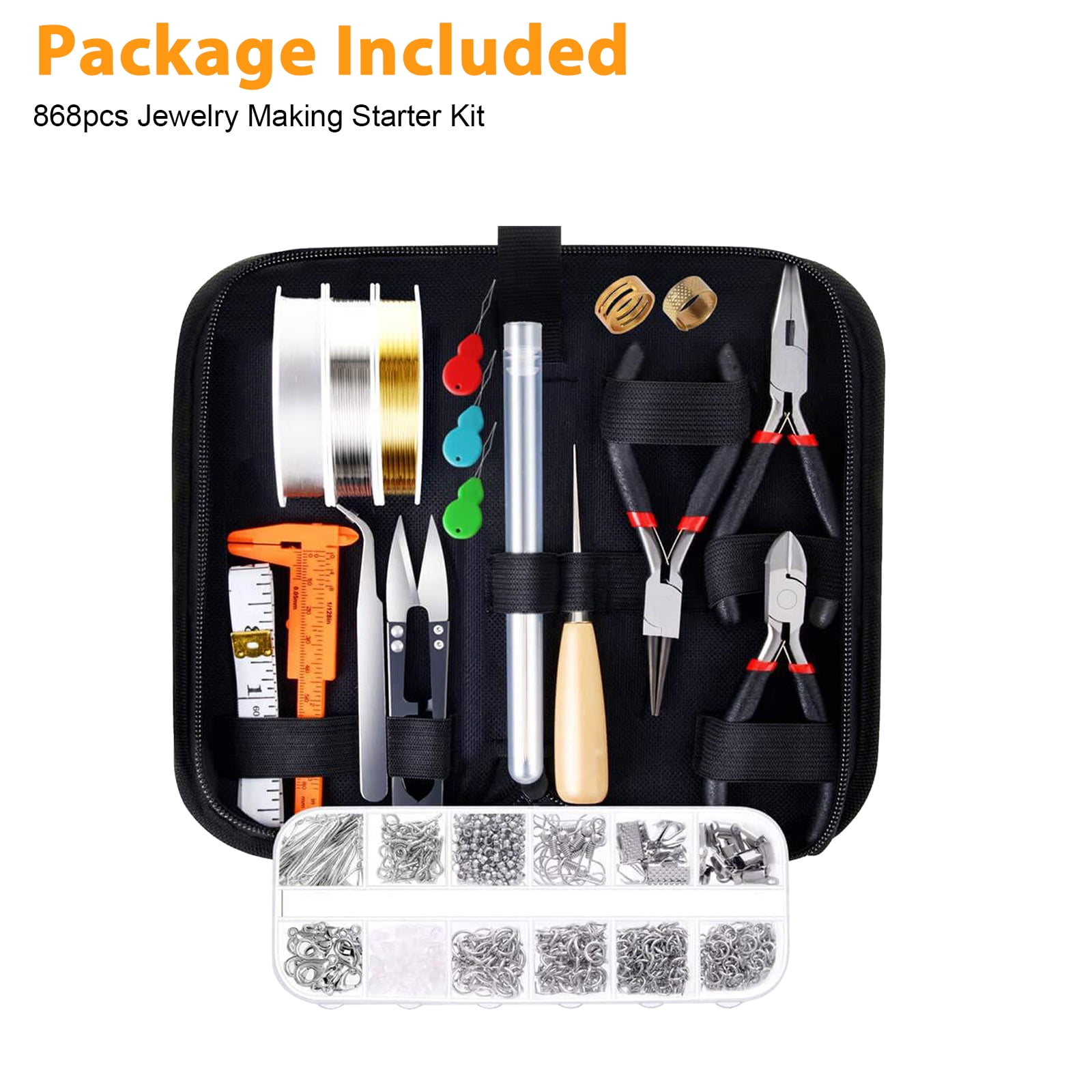 Volamor - Jewellery Making Kit for Adults with Jewellery Tools