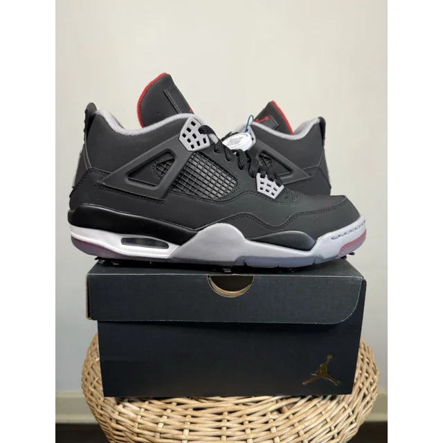 Ni - ke Size 8 / 9.5 Women - Jordan 4 Retro Bred Golf *BRAND NEW*