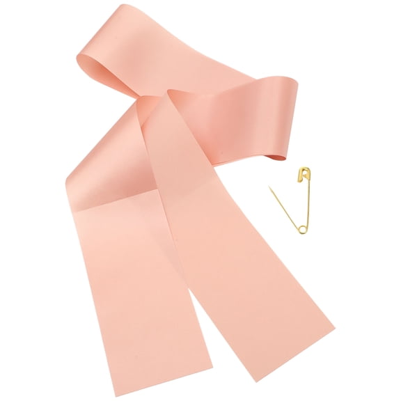 LOLIPPYY Pink DIY Blank Sash for Decoration Versatile Cloth Sashes for Women's Perfect for Parties 3.5 x 72 Inches