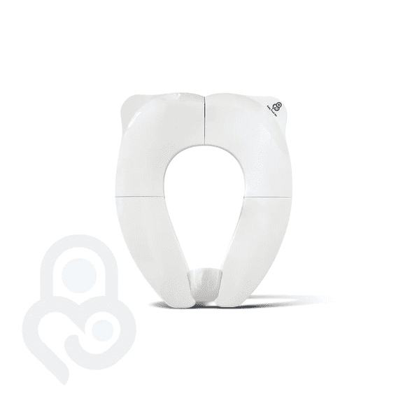 Baby Proof Me Essentials Foldable Toddler Toilet Seat Cover, Travel Potty Seat with Splash Guard, White