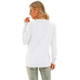 thumbnail image 3 of FIUFY Womens Knit Cardigan V-Neck Open Front Button Lightweight Sweaters Long Sleeve Soft Basic Outerwear, 3 of 4