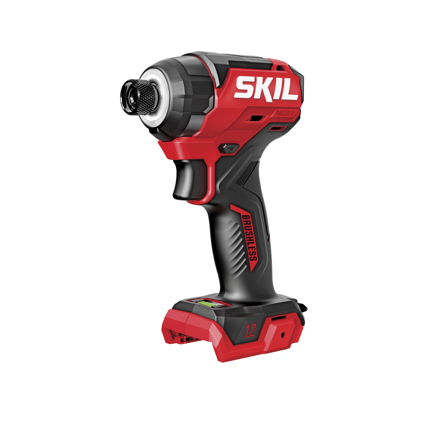 SKIL PWR CORE 12V Brushless 1/2 In. Compact Variable Speed Drill Driver & 1/4 In. Hex Compact 3-Speed Impact Driver Kit, Includes 2.0Ah Battery and 20W USB-C Charger - CB8429A-11