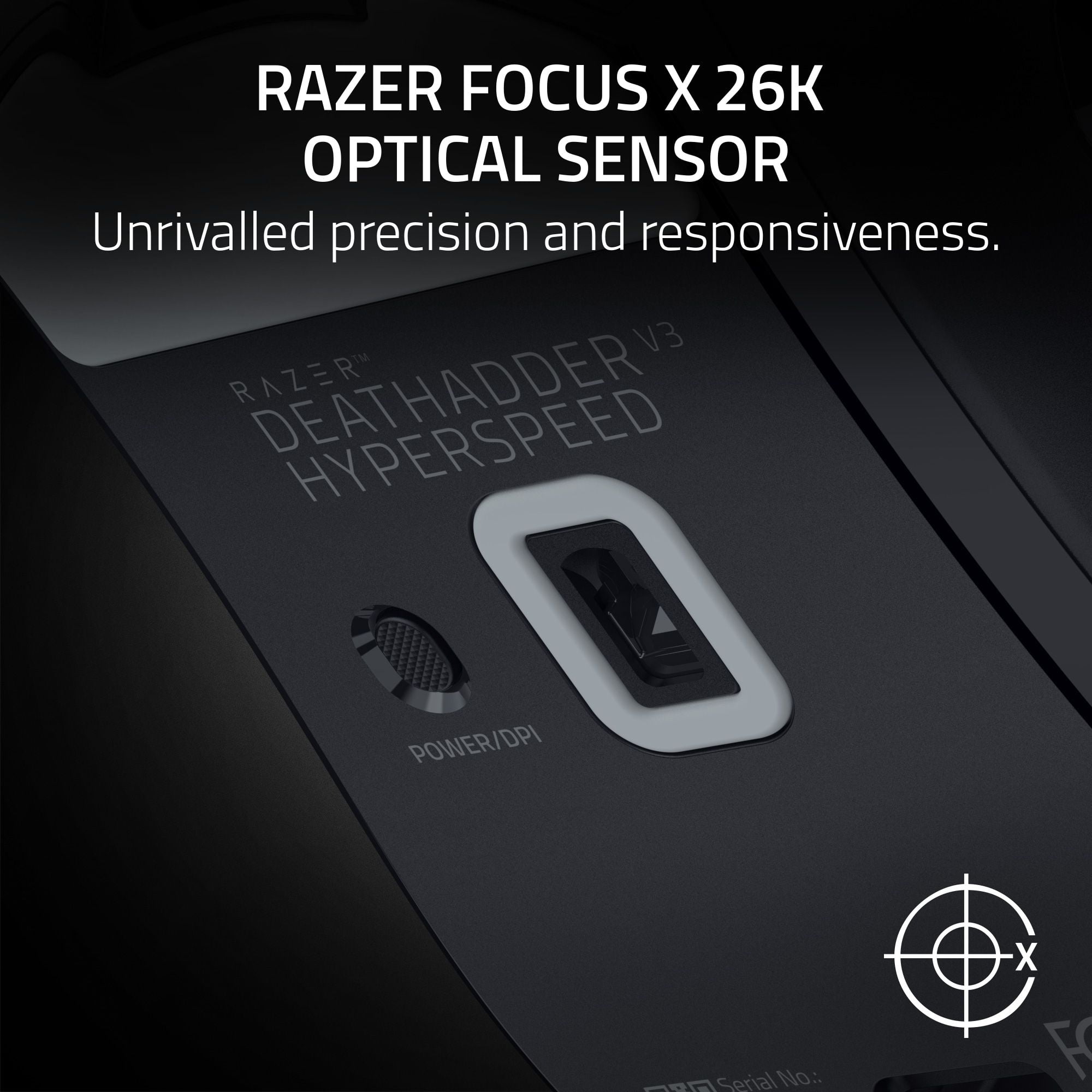 Razer DeathAdder V3 Hyperspeed Optical USB Wireless Gaming Mouse, Black