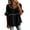 Black, variant on Lenpel Linen Tops for Women Cotton Ruffle Short Sleeve Scoop Neck Hollow out Trim Peplum Pleated Hem T-Shirts Casual Tunic Blouses